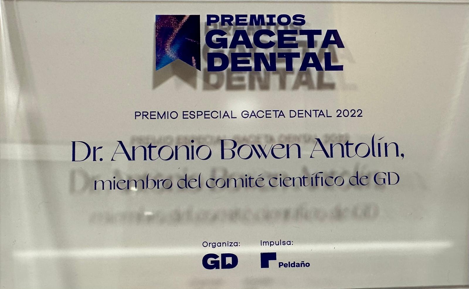 Premio Gaceta Dental 2022
